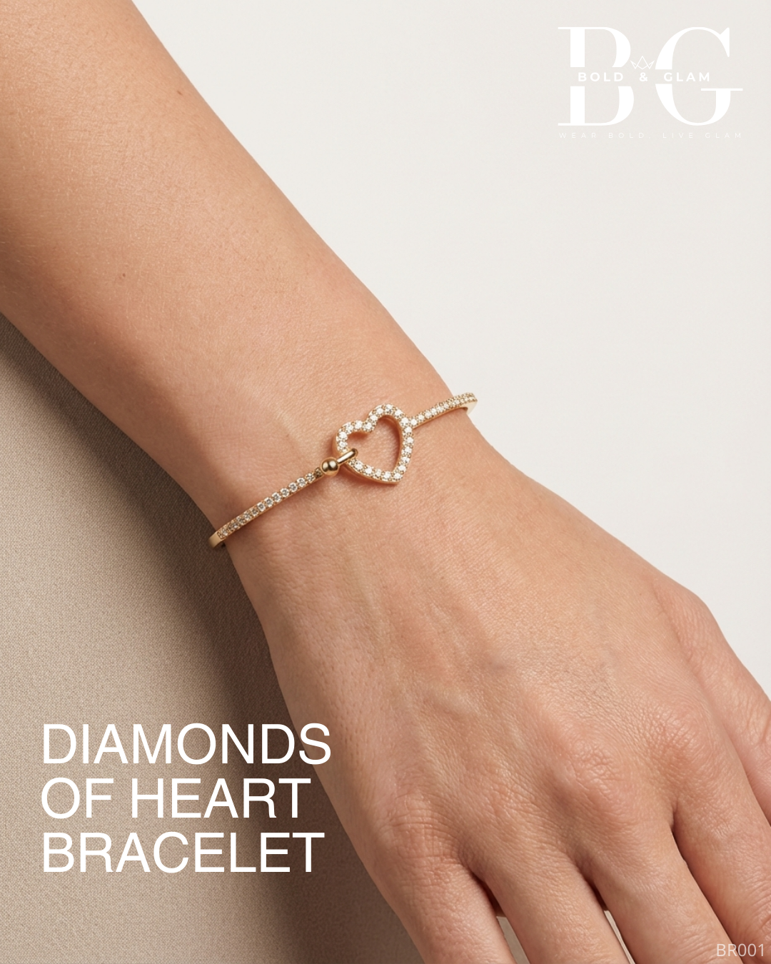 Diamonds of Heart Bracelet - Image 2
