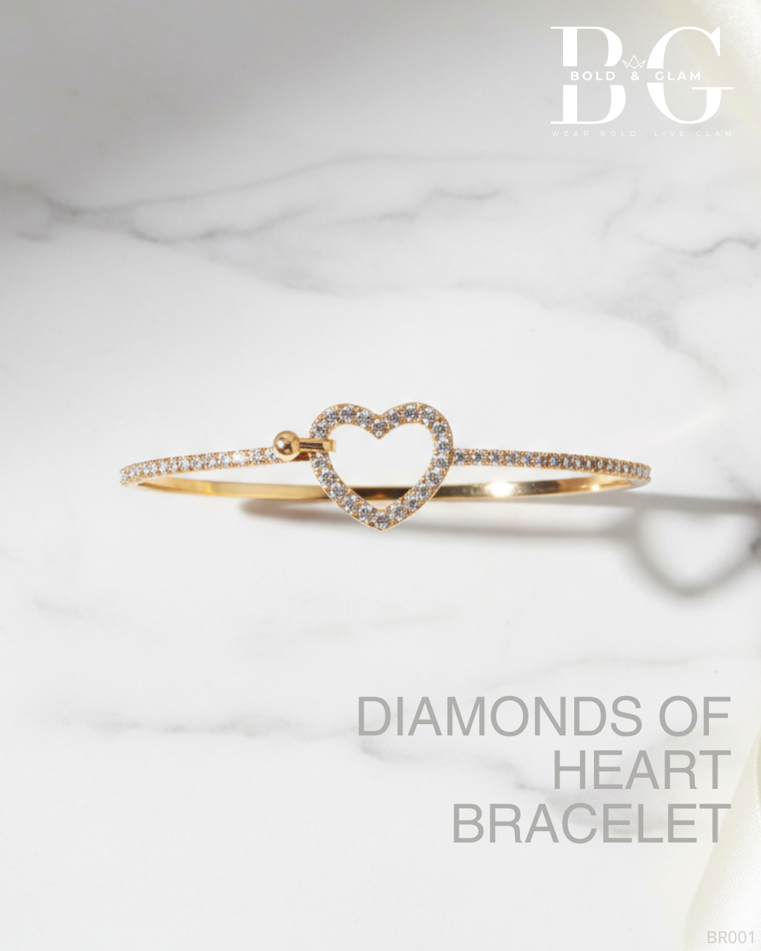 Diamonds of Heart Bracelet - Image 3