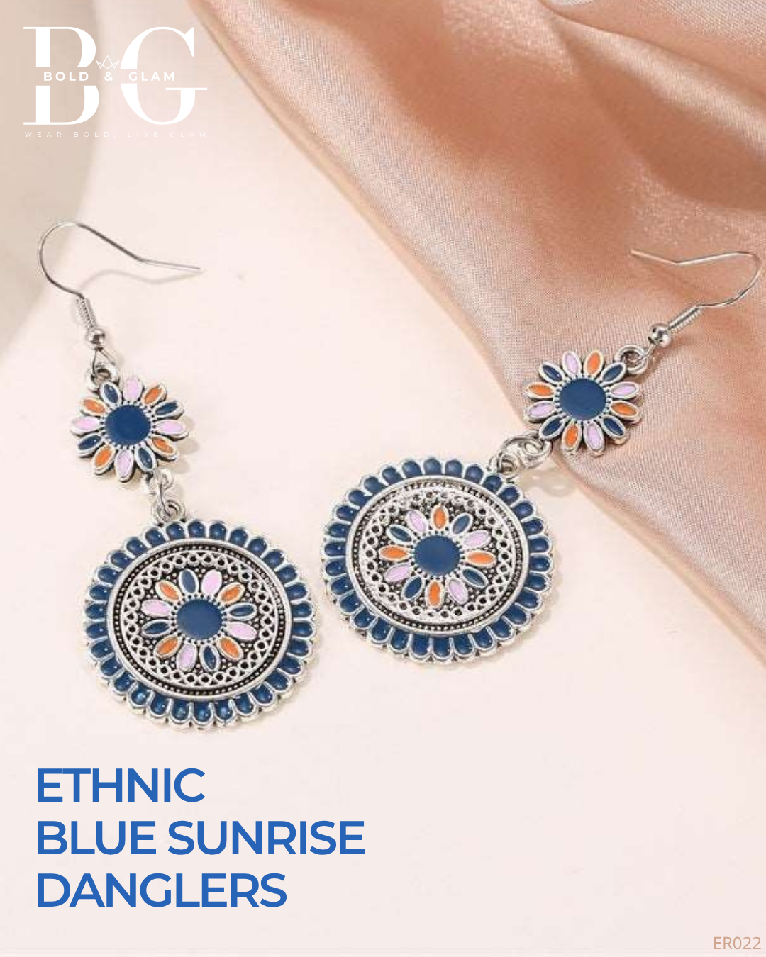 Ethic Blue Sunrise Danglers - Image 2