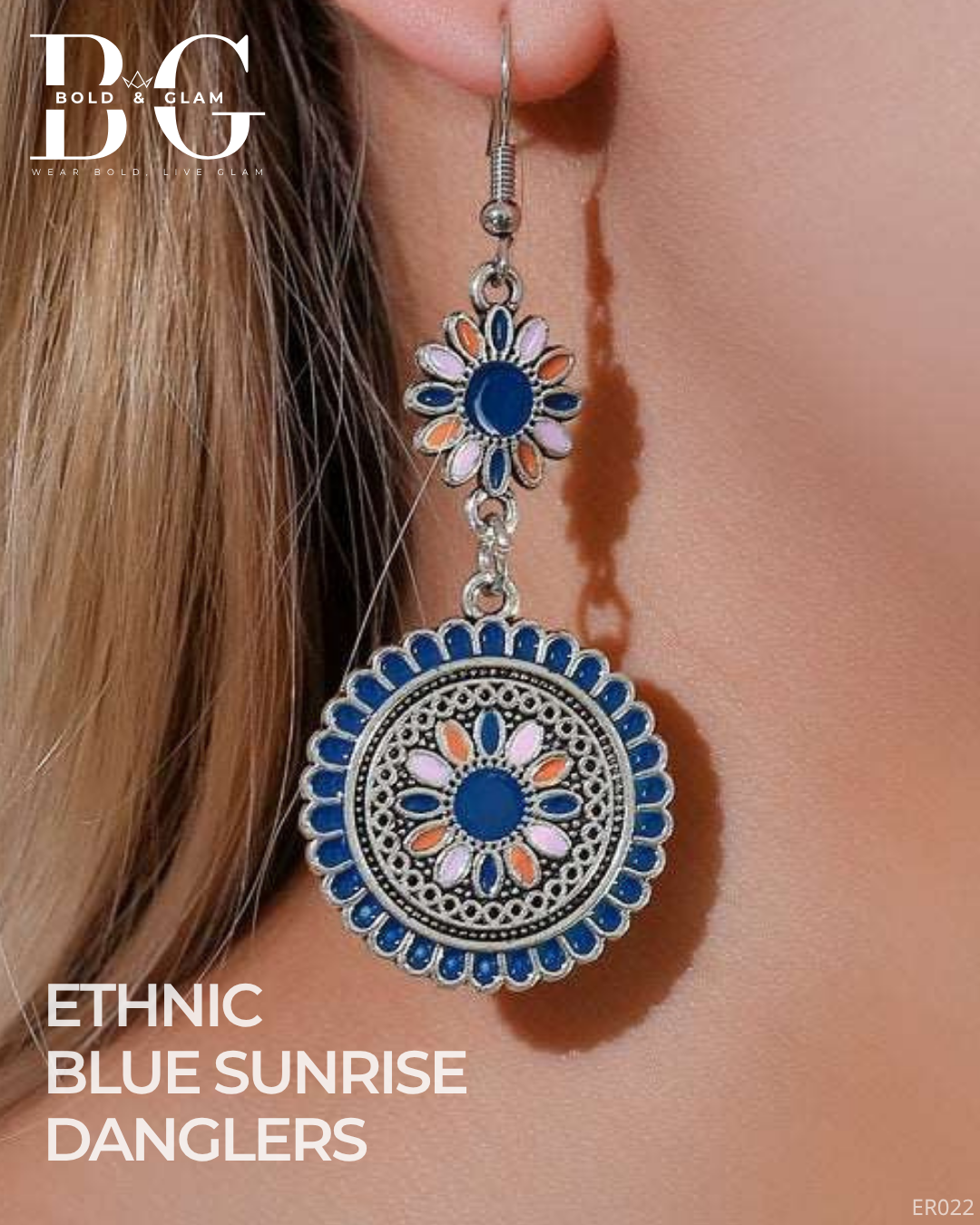 Ethic Blue Sunrise Danglers - Image 3