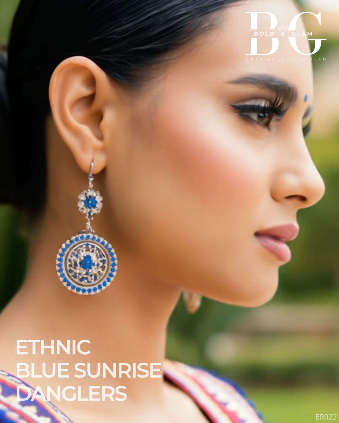 Ethic Blue Sunrise Danglers - Image 4