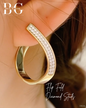 Flip Fold Diamond Studs