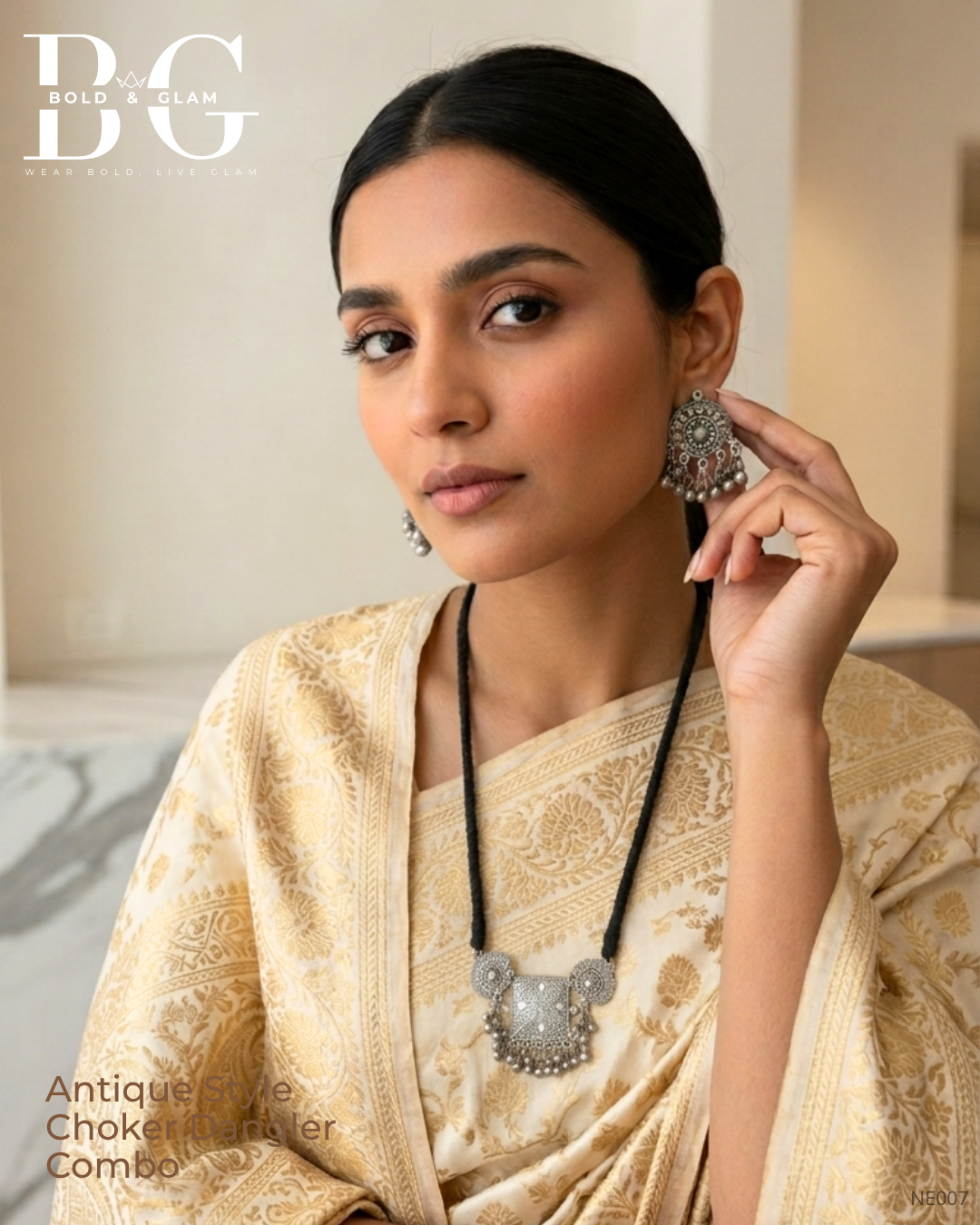 Antique Style Choker Dangler Combo - Image 4